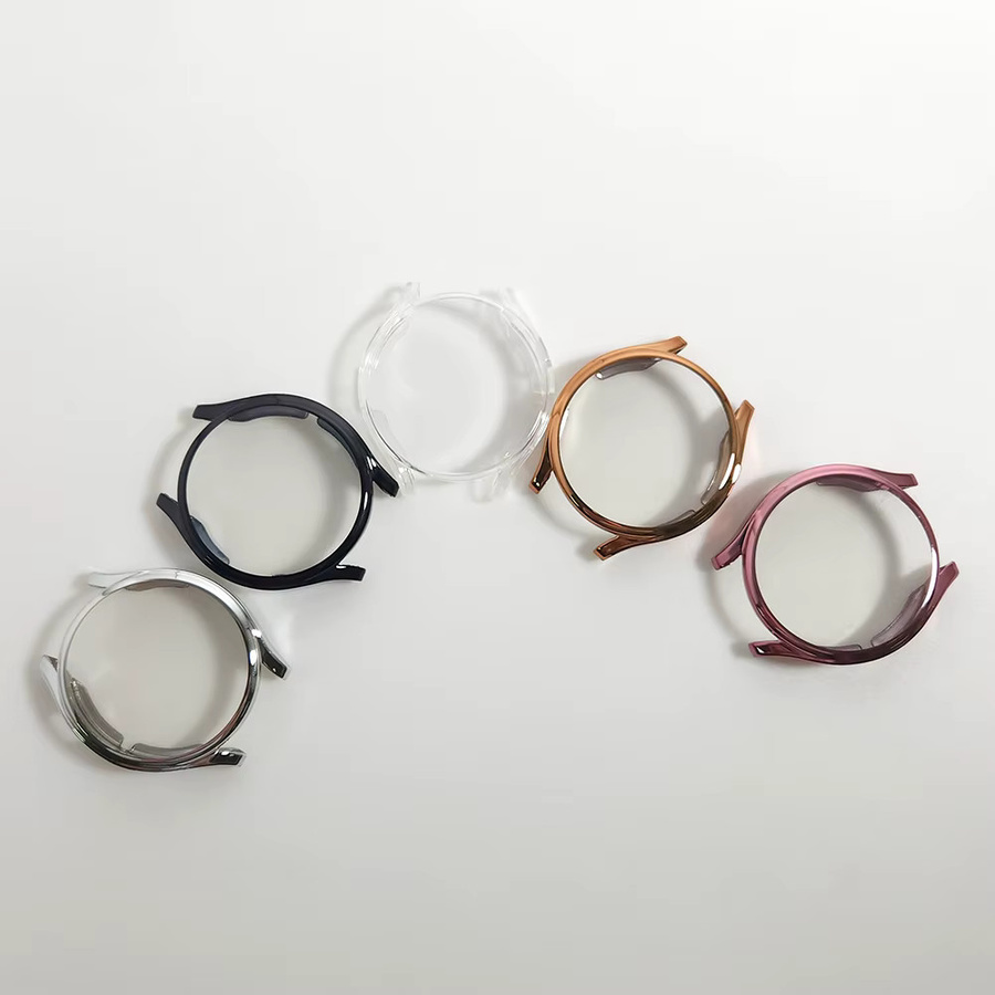 Samsung Schutzhülle für Galaxy Watch 5 44 mm 40 mm, Silikon, pink, transparent - Bild 3