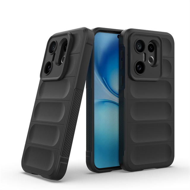Schutzhülle aus weichem Silikon-TPU für Vivo X200 Pro und Vivo X300 Pro in Schwarz - Bild 1
