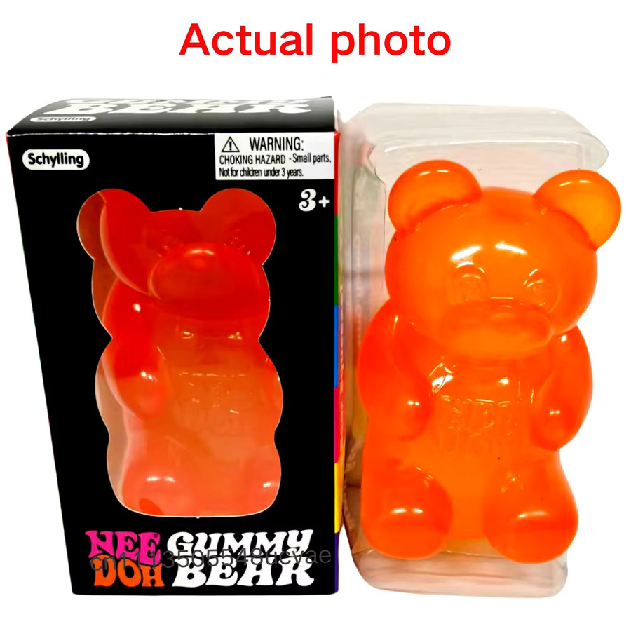 Schylling Nee Doh Gummibärchen, Sensorisches Quetschspielzeug, 8cm - Bild 2