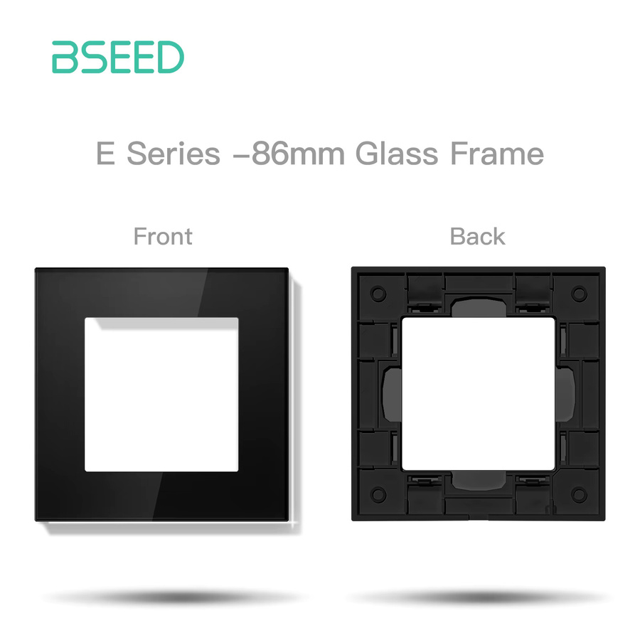 BSEED Smart Wifi Lichtschalter Glasrahmen in Schwarz - Bild 3