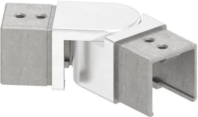 FeNau Gelenkverbinder aus Edelstahl V4A für Quadratnutrohr, Farbe: Silber, B/T/H: 18,0 x 18,0 x 14,0 cm - Bild 1