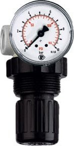 Riegler Druckbegrenzungsventil mit Manometer in Schwarz, G 1/4, 0,15 - 7,0 bar - Bild 1