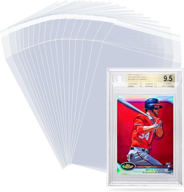 Bandai Graded Card Sleeves, wiederverschließbare Hüllen, 100 Stück - Bild 1