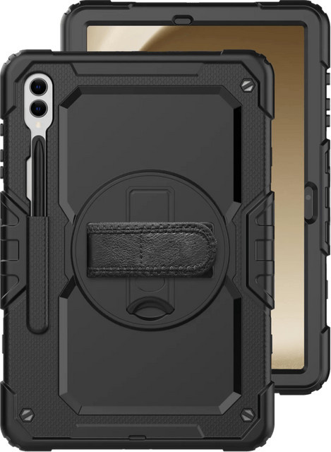 Just in Case Rotating Backcover für Samsung Galaxy Tab S10, S9 Plus und S9 FE Plus in Schwarz - Bild 1