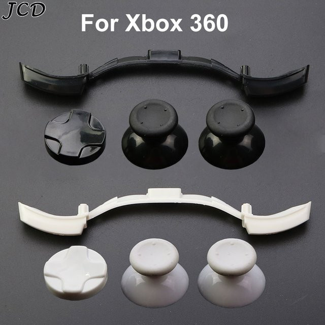 JCD Ersatzteil-Set für Xbox 360 Controller in Schwarz mit LB RB Tasten, 3D Analog Thumb-Sticks und D-Pad Richtungssteuerung - Bild 1