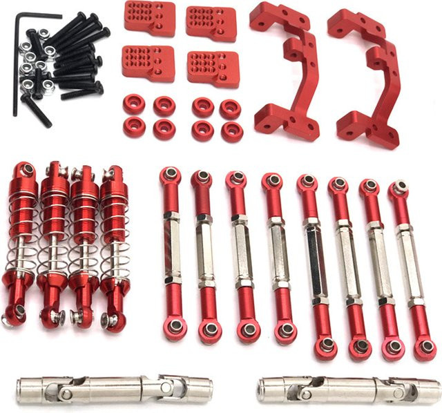 Feiyu WPL C14 C24 C16 1/16 RC Auto Metall-Upgrade-Teile, Spurstangen, Antriebswellen, Stoßdämpfer - Bild 1