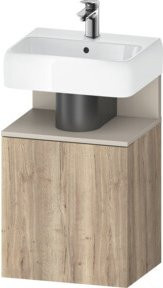 Duravit Waschtischunterschrank Qatego in Tau und Eich marmoriert, B/T/H: 44 x 35 x 64,5 cm