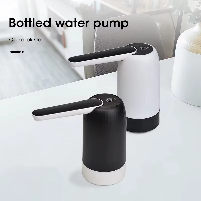 NOCCLILI Automatische tragbare Mini-Wasserflaschenpumpe in Weiß mit USB-Haushaltsspender und Ein-Klick-Bedienung - Bild 1