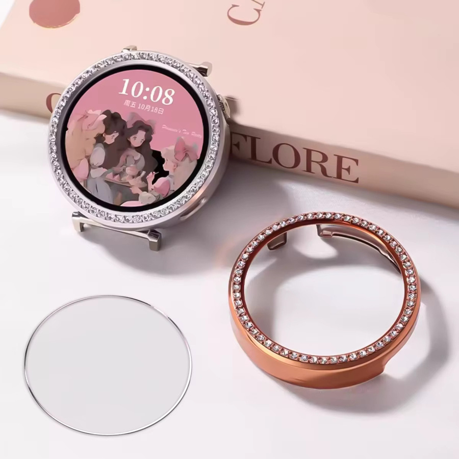 OAKCHARM Uhrenzubehör PC-Gehäuse, gehärtetes Glas, Huawei Watch GT6 41 mm - Bild 3