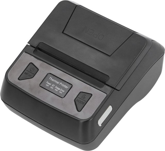 Fishine Thermodrucker 80mm mit USB und Bluetooth für Barcodes und Etiketten in Schwarz - Bild 1