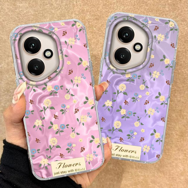 Retro Blumen und Rosen Handyhülle für Honor 400, Honor 200 Lite, X9a, X9c, X9b, 90 Smart Pro, X8a, X8b, X8c, X6c, X7b, X7c im Koreanischen INS Design - Bild 1