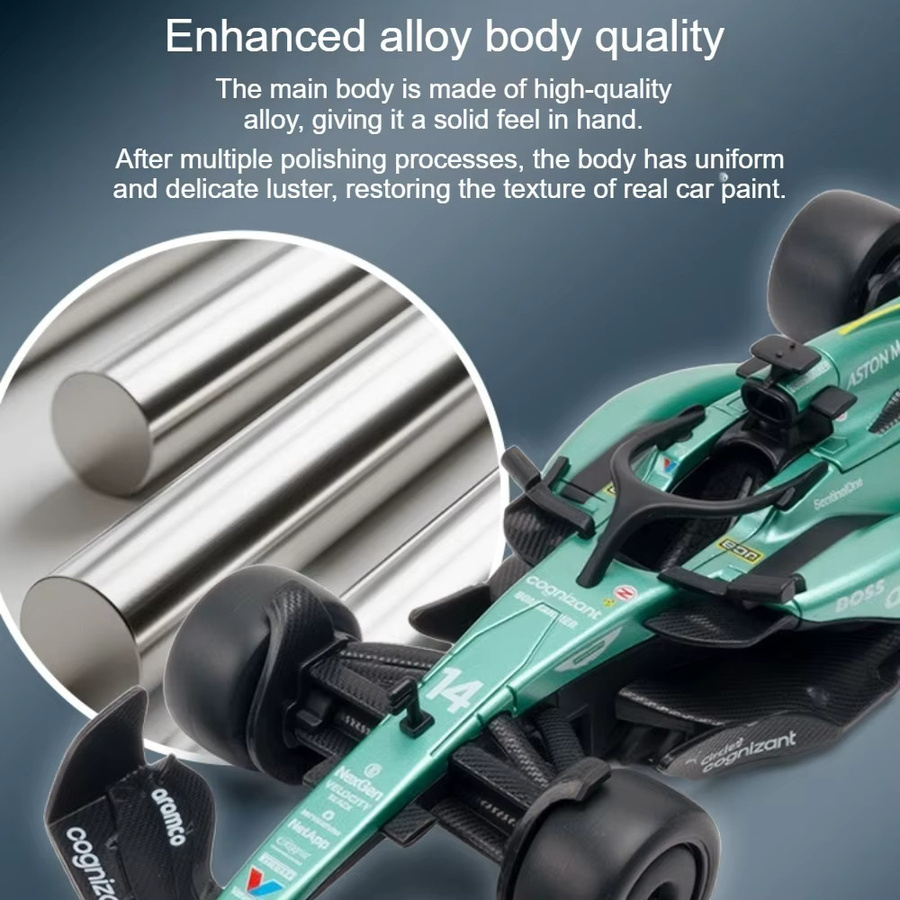 MAKEDA F1 Modellauto Spielzeugrennwagen, 1:32, Metall, Gummi - Bild 2