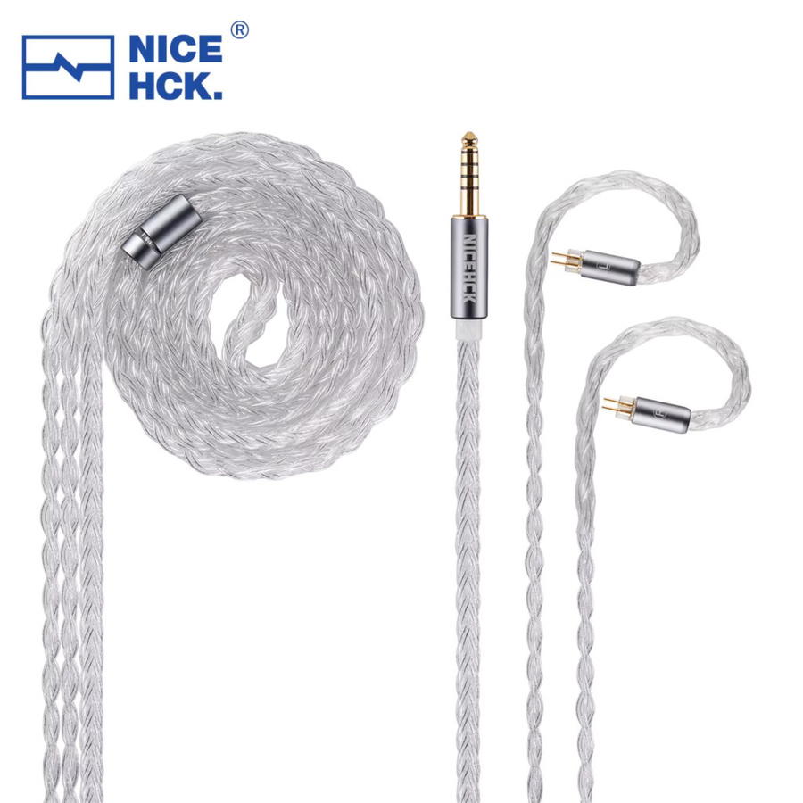 NICEHCK IcyMoon HiFi In-Ear-Kopfhörer-Kabel aus OCC und versilbertem OFC mit 2Pin oder QDC Anschluss - Bild 2
