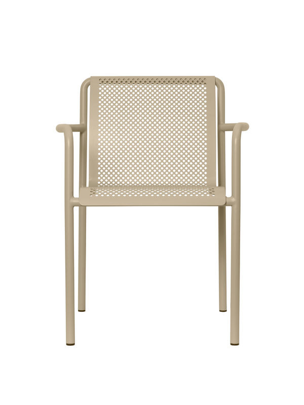 Ferm Living Dapple Outdoor Armlehnstuhl aus verzinktem Stahl in Beige matt - Bild 2