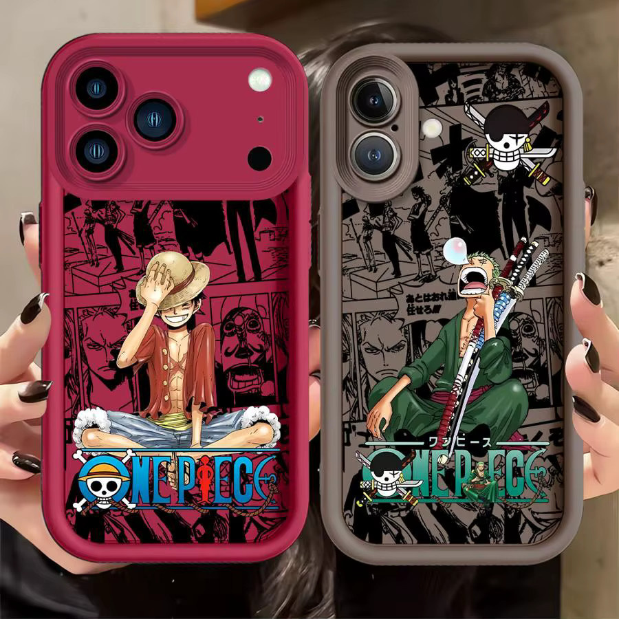 One Piece Luffy & Zoro Handyhülle für Apple iPhone 16 15 14 13 12 11 Pro Max Plus XS XR Mini 16e in Multicolour - Bild 2