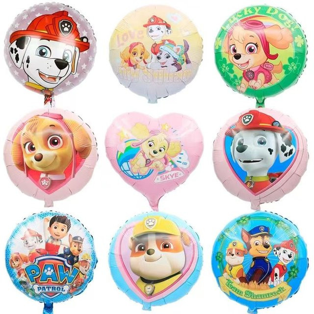 Paw Patrol Folienballon Zubehör, 10-teiliges Set - Bild 1