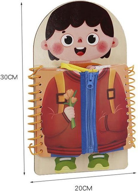 Fashnics Beschäftigungsbuch, Montessori Spielzeug, beige, ab 3 Jahre - Bild 1