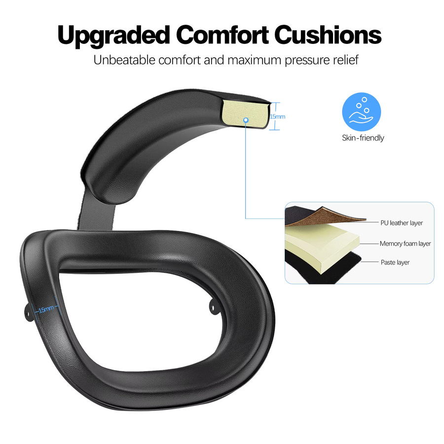 HUADAI Elite Strap Verstellbarer Kopfgurt im Iron Man Style für Meta Quest 2, Oculus Quest 3 und Quest 3S, Silber - Bild 2
