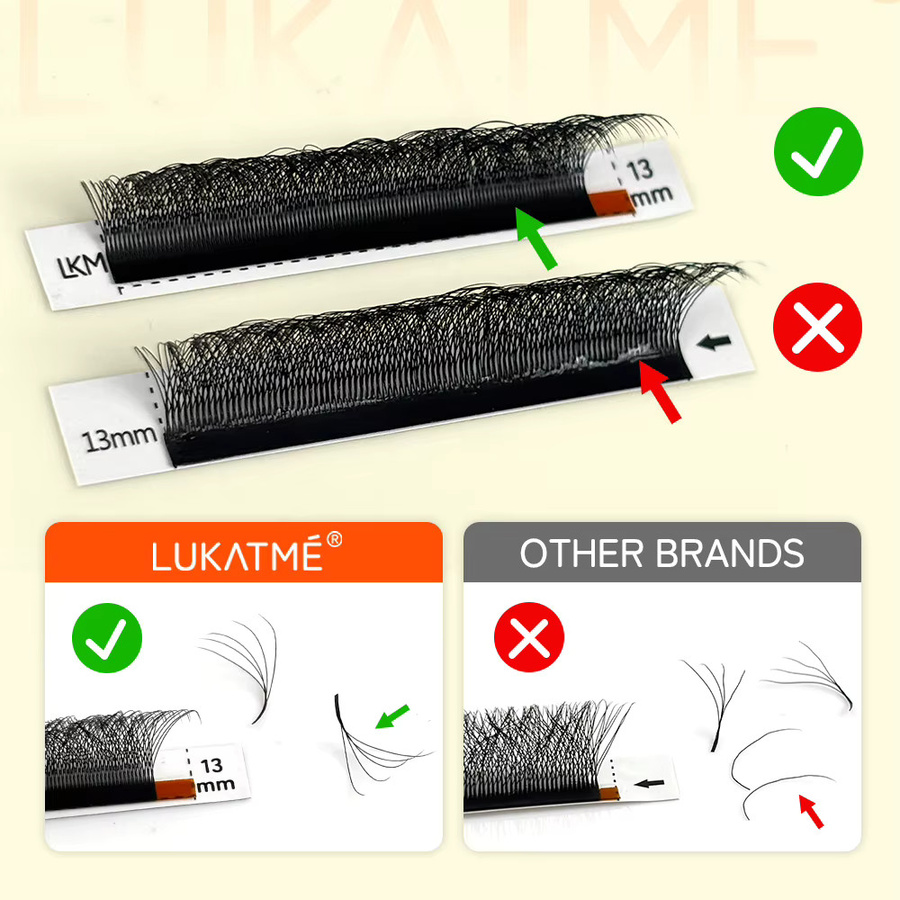 LUKATME Wimpernverlängerungen U-Form, Black, Unisex - Bild 2