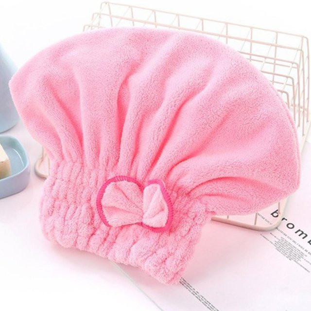 Yiran Furniture Haartrocknerhut Mikrofaser, rosa, Damen - Bild 1
