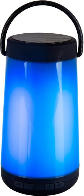 Näve LED-Außentischleuchte RGB in Schwarz mit Dämmerungssensor und Akku, Höhe: 18 cm, Durchmesser: 9 cm - Bild 1