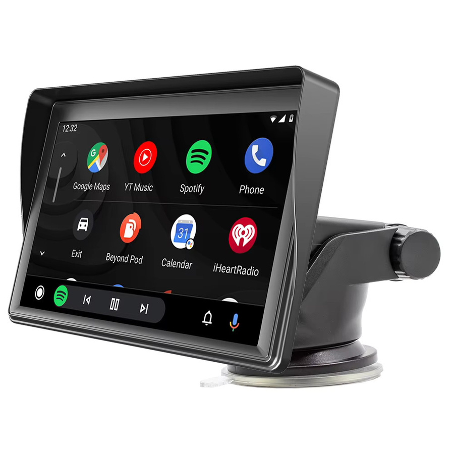 BQCC Tragbarer 7 Zoll IPS HD MP5 Auto-Player mit Mirrorlink, WIFI, Bluetooth, Android Auto und Apple CarPlay in Schwarz - Bild 3