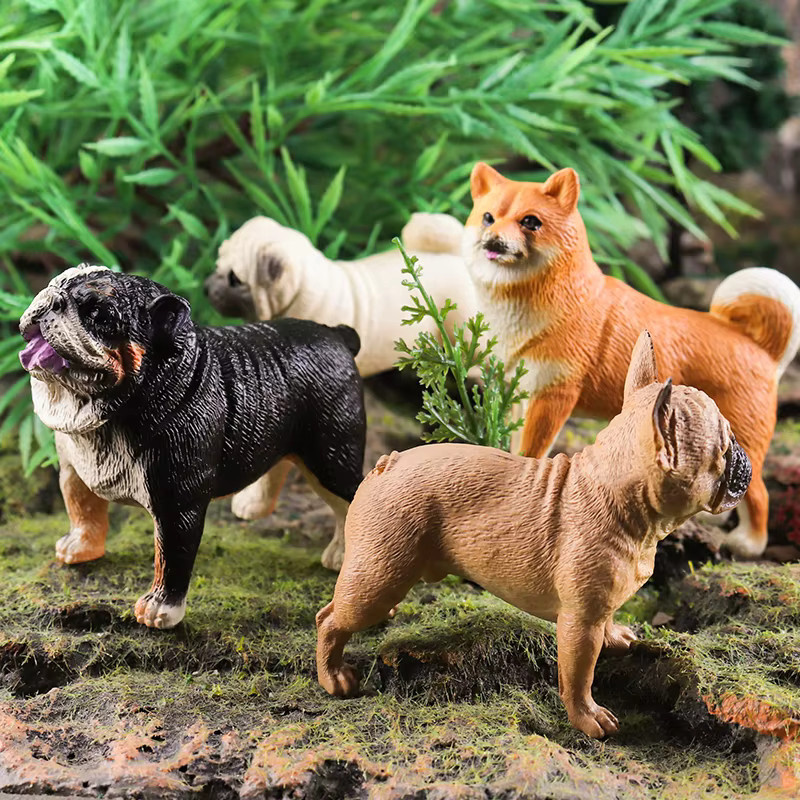 Oenux Hund Tiere Modell Set, Actionfigur, 4-teiliges Set - Bild 1