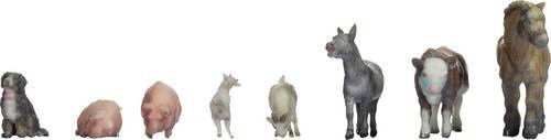 NOCH Tiere auf dem Bauernhof, Bemalt, Sitzend, Stehend, Set - Bild 1