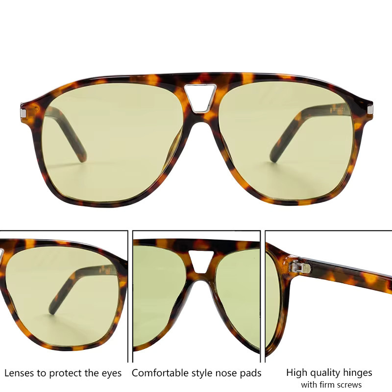 VYSEN Sonnenbrille Aviator, Vollrand, braun, Herren - Bild 3