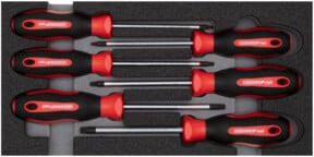 Gedore Schraubendrehersatz TX 2/6 CT-Modul 6-teilig aus Edelstahl in Multicolor - Bild 1