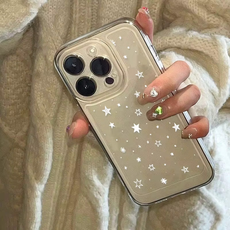 Modische Sternenhimmel Handyhülle für Samsung Galaxy Serie in Transparent - Bild 2