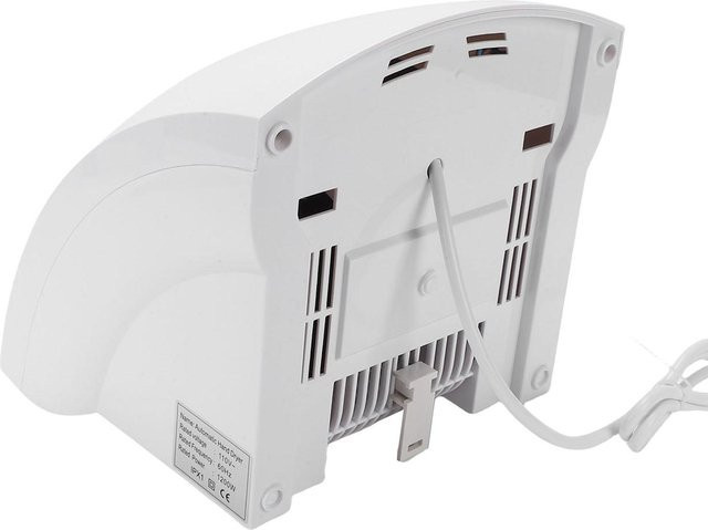 Aimo Elektrischer Händetrockner Kompakt für Gewerbe und Haushalt, Weiß, 1200W - Bild 1