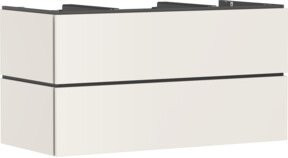 Hansgrohe Waschtischunterschrank Xilesa E 2 SBK mit PushOpen in Beige, B: 118,0 cm, T: 55,0 cm - Bild 1