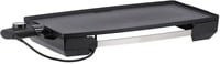 Severin KG 2397 Elektro Tischgrill in Silber und Schwarz mit manueller Temperatureinstellung und Edelstahl-Gehäuse - Bild 1