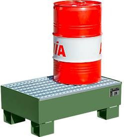 Bauer Südlohn Auffangwanne AW 60-1/M aus Stahl in Resedagrün, B/T/H: 50,0 x 29,0 x 34,0 cm - Bild 2