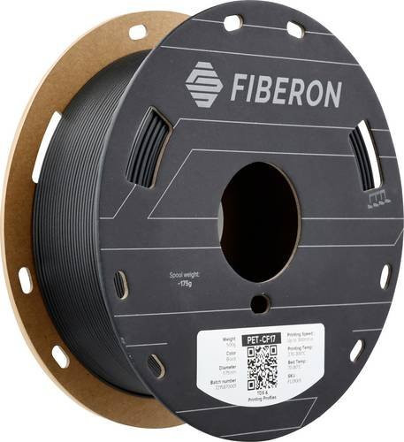 Polymaker Fiberon PET-CF17 Filament Kohlefaserverstärkt Schwarz 1,75 mm 500 g - Bild 1