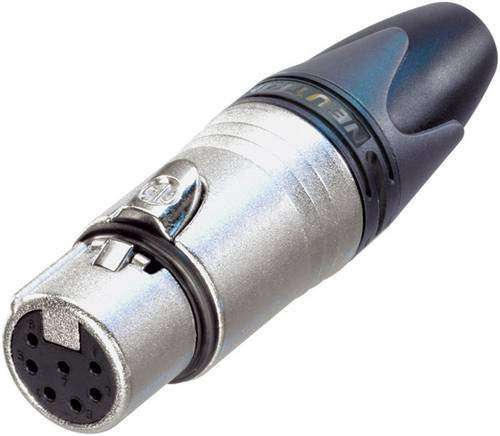 Neutrik XLR-Steckverbinder Buchse NC7FXX gerade, 7-polig, Silber - Bild 1