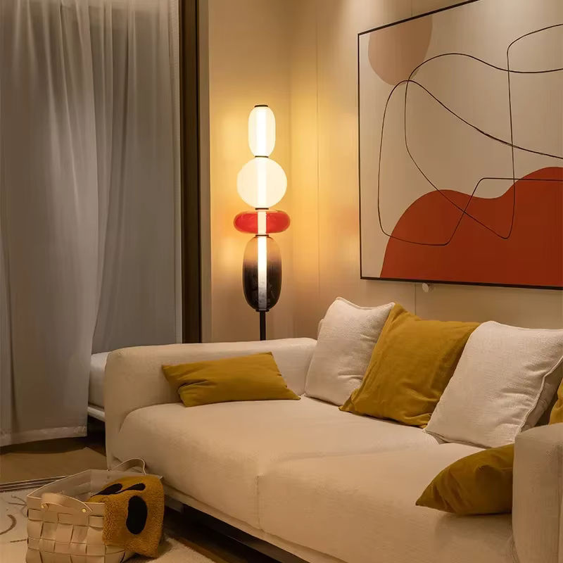 JIANKEXING LED Glas Tischlampe und Stehleuchte in Multicolor für Wohnzimmer, Schlafzimmer oder Studie - Bild 2