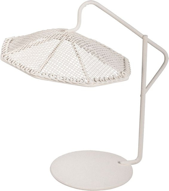 Mini-Sonnenschirm von Rayher in Weiß aus Metall für den Tisch - Bild 1
