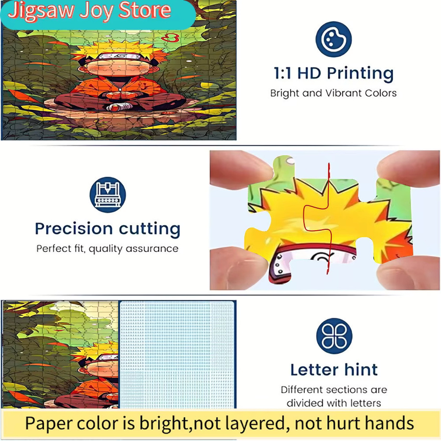 KAYOU Anime-Papierpuzzle, Naruto, Natur, bunt - Bild 2