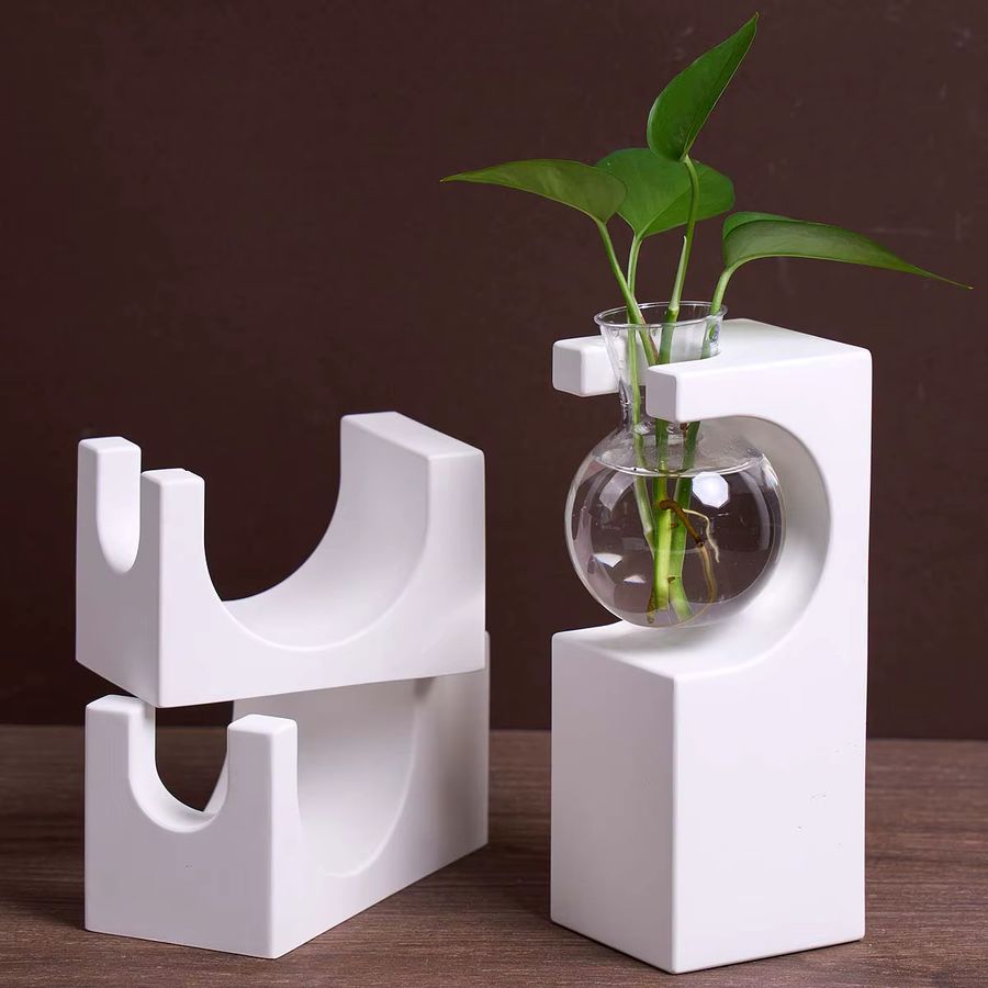 UDOCOOL Silikonform für geometrische Hydrokultur-Vasen aus Gips oder Zement zur DIY-Gestaltung - Bild 2