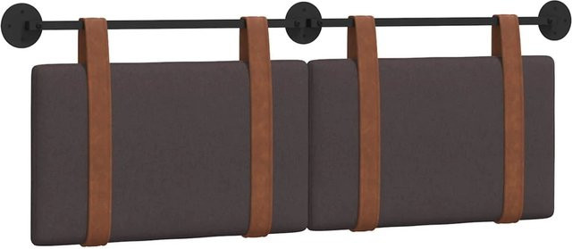 vidaXL Polsterpaneel Wandmontage in Dunkelbraun mit Kunstleder-Optik, B/H: 130 x 55 x 5 cm - Bild 1