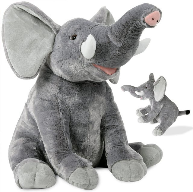 Deuba Elefant Plüschtier Grau - Bild 1