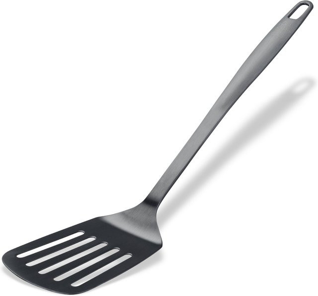 Stanley Rogers Pfannenwender mit Schlitzen aus Edelstahl in Schwarz - Bild 1