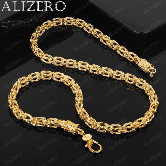 ALIZERO Halskette 750 Gold, Geometrie, 50,8 cm, Unisex - Bild 1