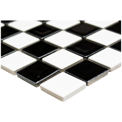 HuH Mosaikfliese Classic aus Keramik in Schwarz, Wandbelag und Bodenbelag, B/H: 30 x 32,6 cm - Bild 2