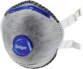 Dräger X-plore 1330 V Odour Atemschutzmasken-Set FFP3 mit Ventil, Grau, 5 Stück - Bild 1