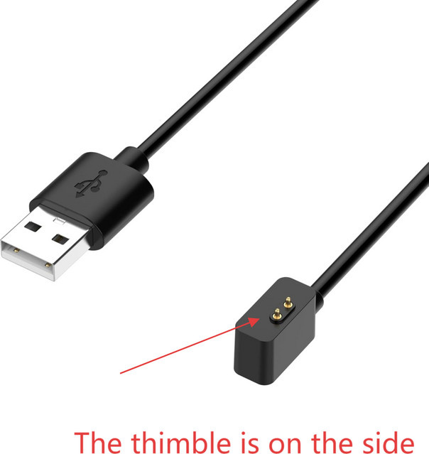 Xiaomi USB-Ersatzladegerät für Redmi Watch 2/3/2 Lite, Redmi Band Pro und Mi Band 7 Pro, Schwarz - Bild 1
