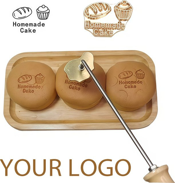 Personalisierter Branding-Eisen Stempel mit individuellem Logo für Holz, Leder und Lebensmittel wie Brot oder Fleisch - Bild 1