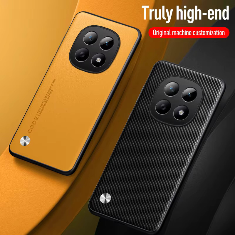 EUCAGR Luxus Leder Handyhülle für Xiaomi Redmi Note 15 Pro + 5G und Redmi Note 15/15 Pro 4G in Schwarz - Bild 2